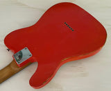 NEW Danocaster Single Cut Vibrant Fiesta Red