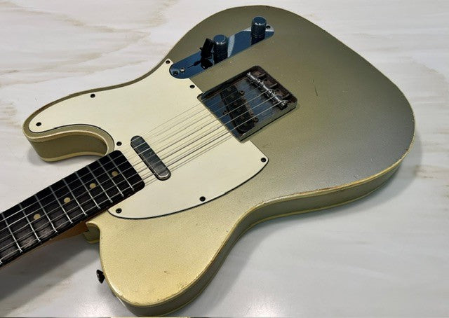 NEW Danocaster Single Cut Double Bound Inca Silver