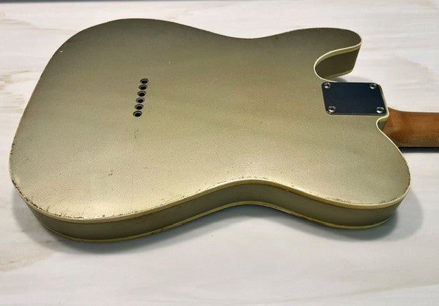 NEW Danocaster Single Cut Double Bound Inca Silver