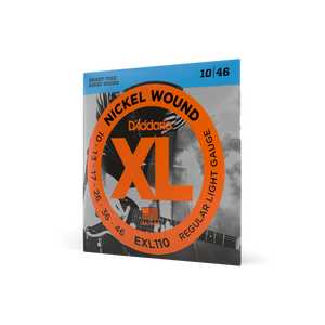 D'Addario 10-46 Regular Light, XL Nickel Electric Guitar Strings EXL110