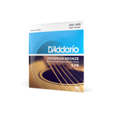 D'Addario 12-53 Light, Phosphor Bronze Acoustic Guitar Strings EJ16