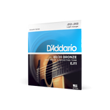 D'Addario 12-53 Light, 80/20 Bronze Acoustic Guitar Strings EJ11