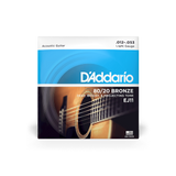 D'Addario 12-53 Light, 80/20 Bronze Acoustic Guitar Strings EJ11