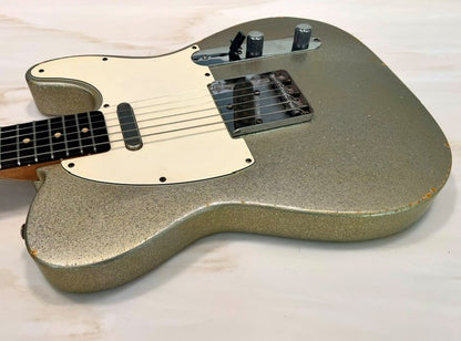 NEW Danocaster Single Cut Silver Sparkle