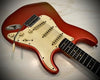 NEW Danocaster Double Cut Faded Candy Apple Red, Celantano pickups!