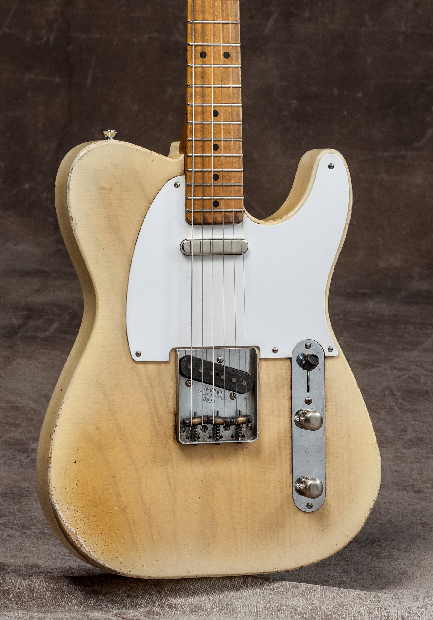 Nacho Telecaster Whiteguard Aged Blondeburst - Authorized Dealer