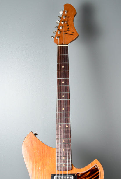 Novo Guitars Serus TC Amber Chopped Firestripe, LollarTrons