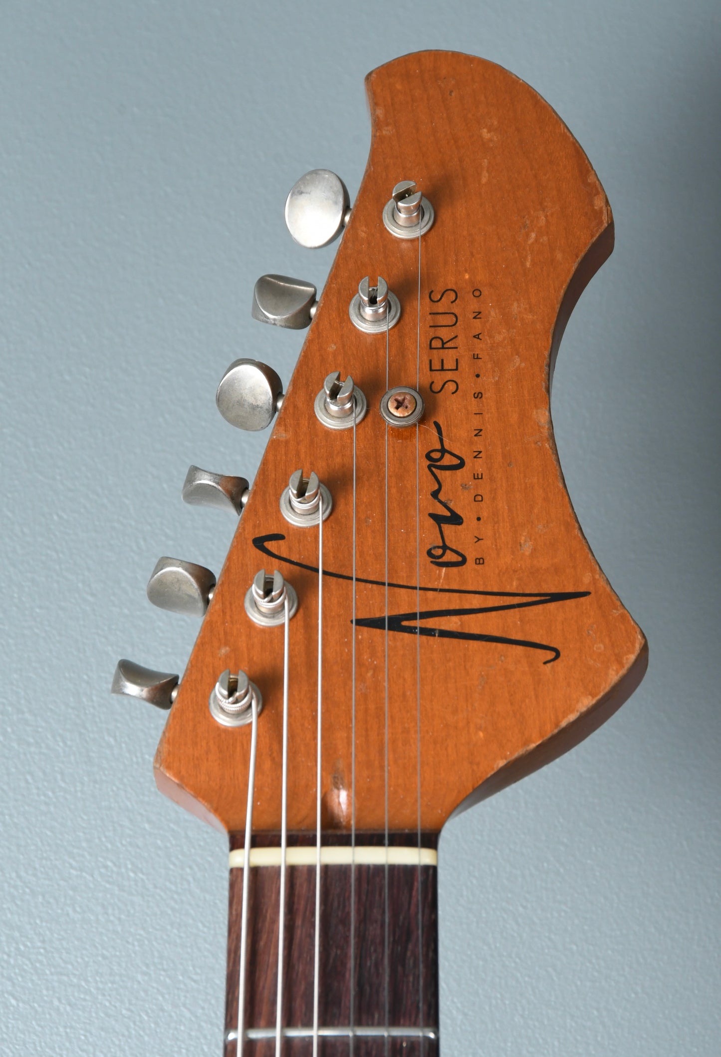 Novo Guitars Serus TC Amber Chopped Firestripe, LollarTrons