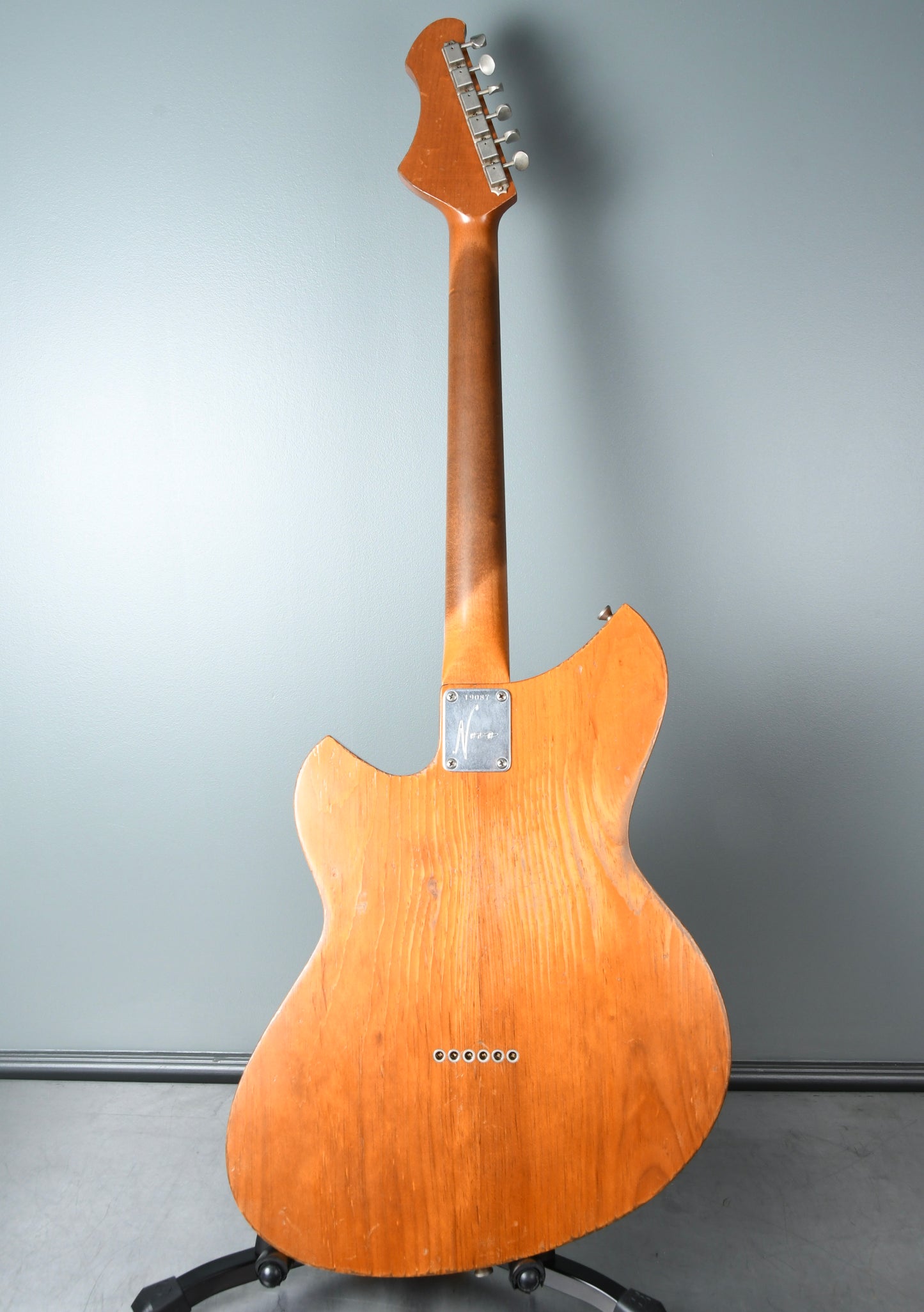 Novo Guitars Serus TC Amber Chopped Firestripe, LollarTrons