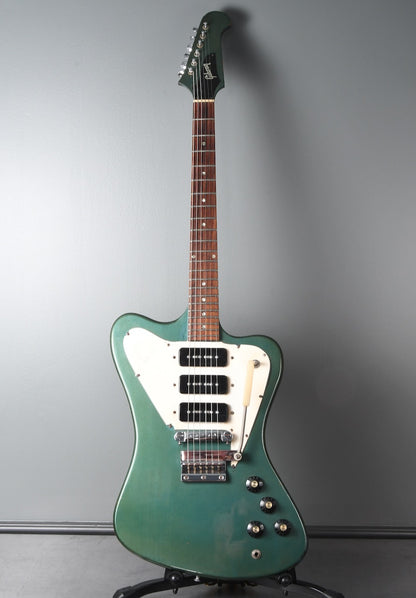 1966 Gibson non-reverse Firebird Pelham Blue, 3 P90s, picnic basket case !