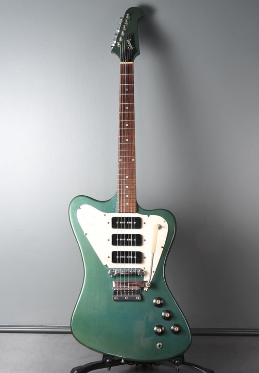 1966 Gibson non-reverse Firebird Pelham Blue, 3 P90s, picnic basket case !