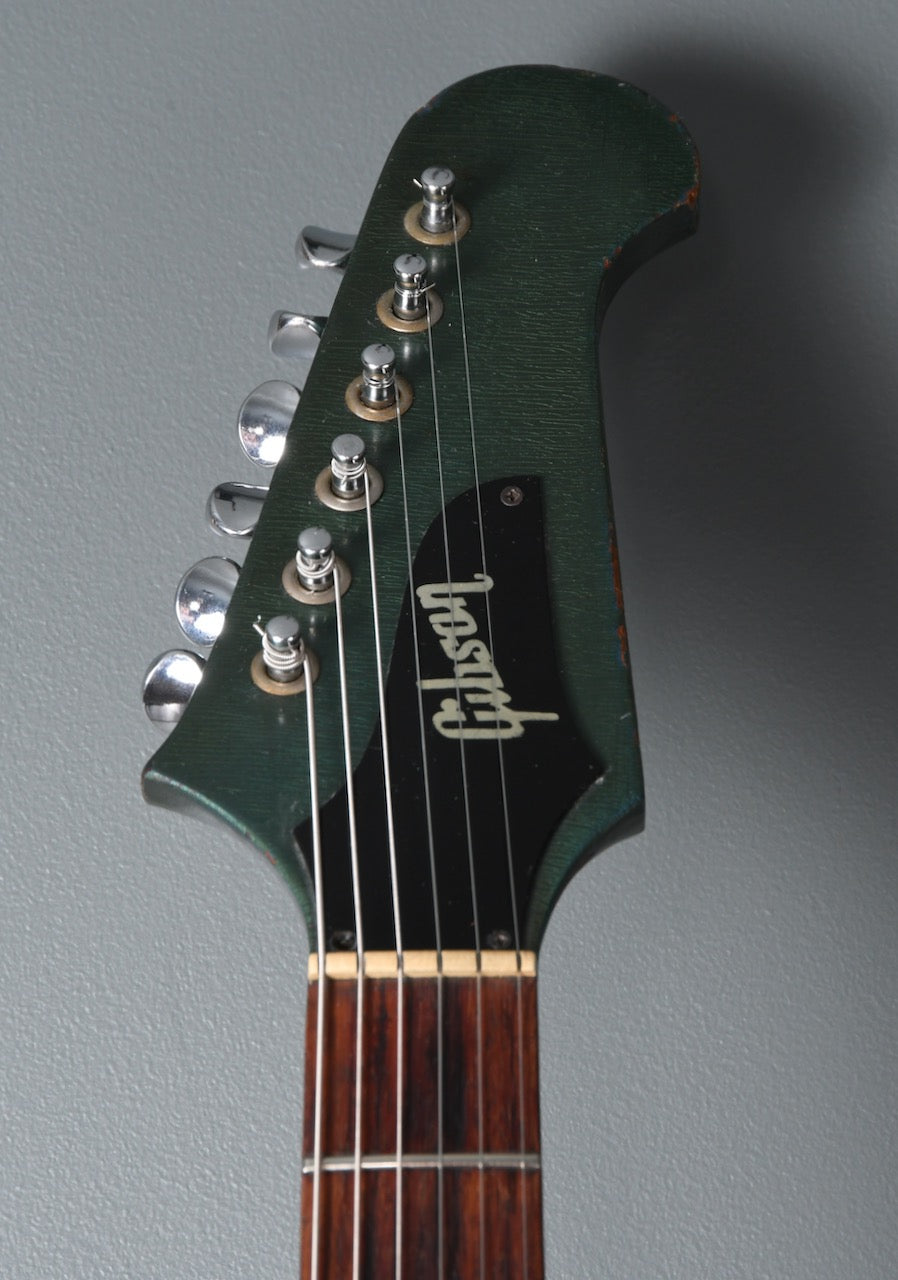 1966 Gibson non-reverse Firebird Pelham Blue, 3 P90s, picnic basket case !