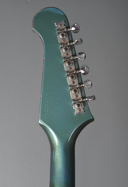 1966 Gibson non-reverse Firebird Pelham Blue, 3 P90s, picnic basket case !