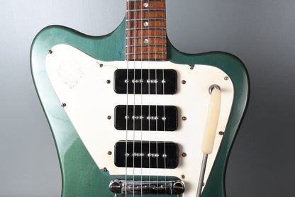 1966 Gibson non-reverse Firebird Pelham Blue, 3 P90s, picnic basket case !