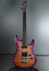 2020 Ernie Ball Music Man SM-Y2D Steve Morse Purple Sunset Quilt w / Matching Headstock