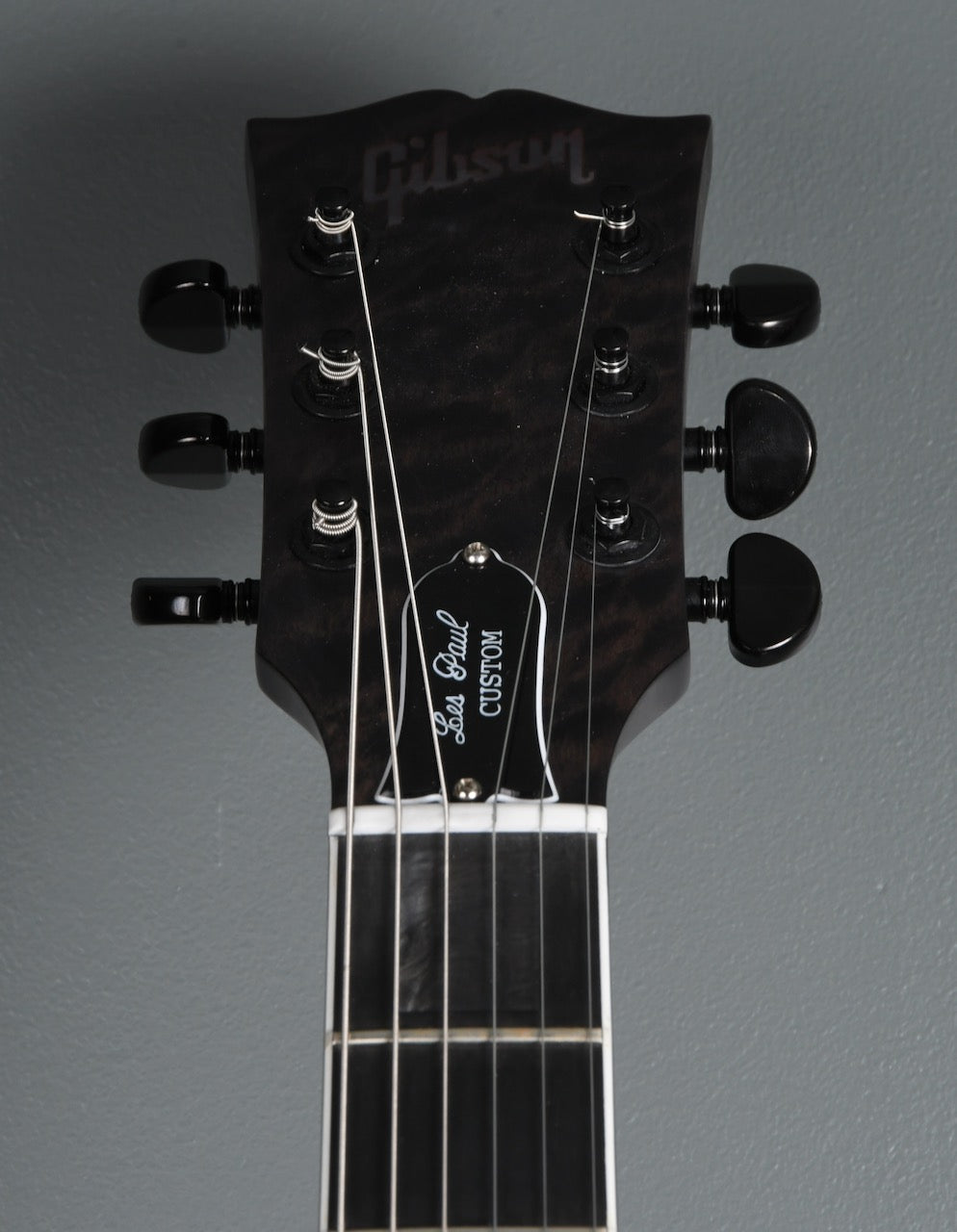 2017 Gibson Custom Shop Les Paul Dark Knight Satin Trans Black Quilt