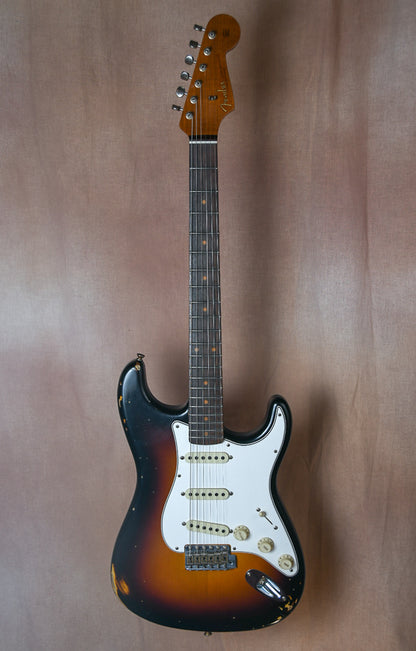 2018 Fender Custom Shop LTD Roasted Tomatillo Strat Rosewood Relic Wide Fade 3 Tone Sunburst