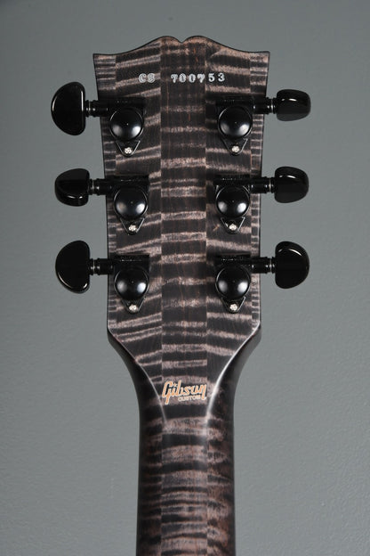 2017 Gibson Custom Shop Les Paul Dark Knight Satin Trans Black Quilt