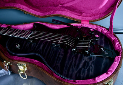 2017 Gibson Custom Shop Les Paul Dark Knight Satin Trans Black Quilt