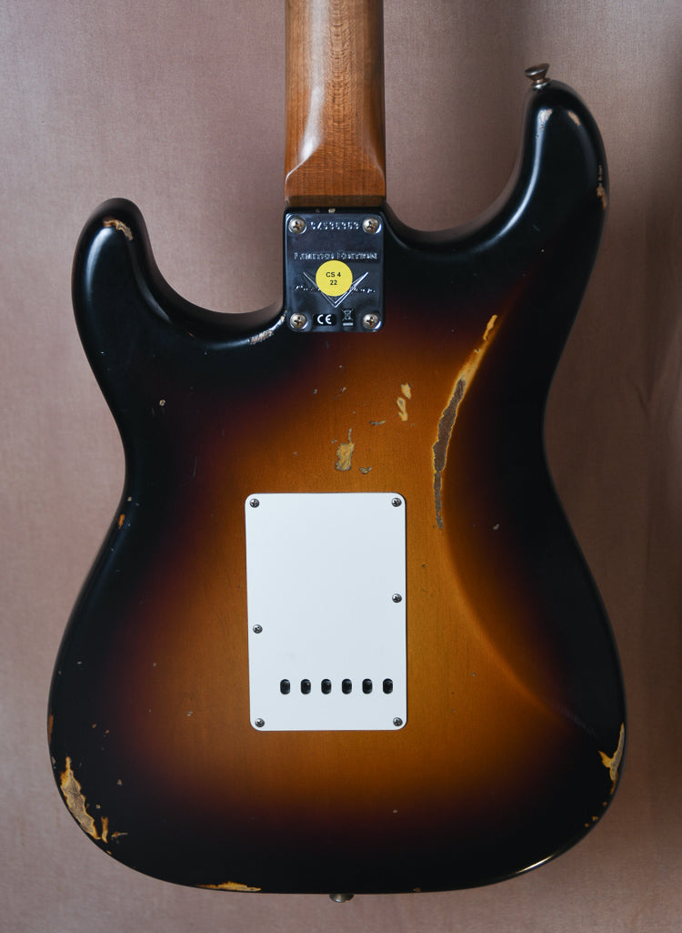 2018 Fender Custom Shop LTD Roasted Tomatillo Strat Rosewood Relic Wide Fade 3 Tone Sunburst