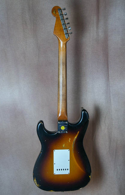 2018 Fender Custom Shop LTD Roasted Tomatillo Strat Rosewood Relic Wide Fade 3 Tone Sunburst