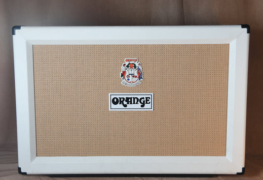 2014 Orange Anniversary Limited Edition 2x12 Cabinet White