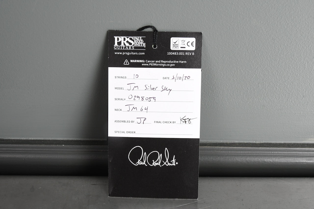 2020 Paul Reed Smith PRS John Mayer Silver Sky Midnight Rose Maple Neck