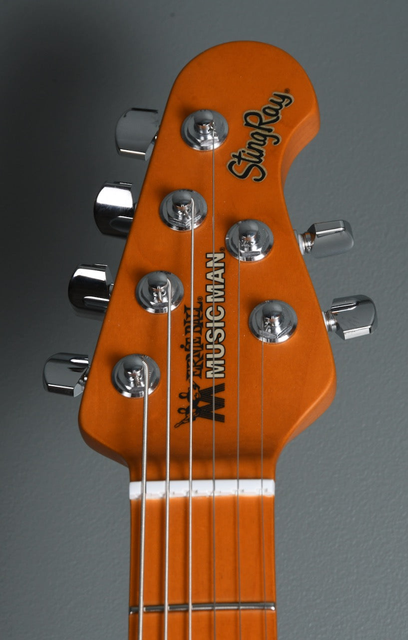 2020 Ernie Ball Music Man Dustin Kensrue Stingray  Dark Satin Tobacco Burst