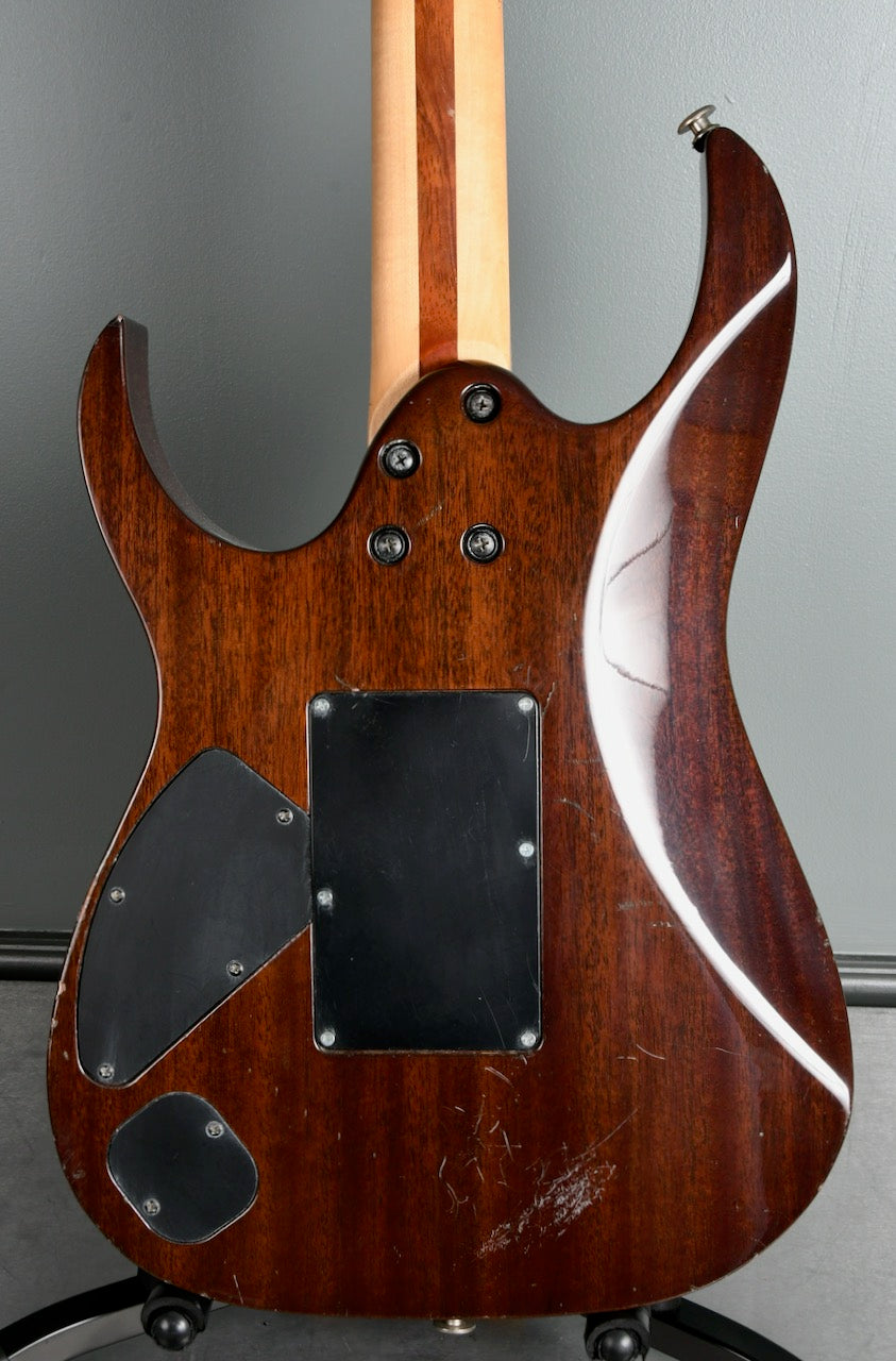 1997 Ibanez RG Series Trans Brown Quilt Finish