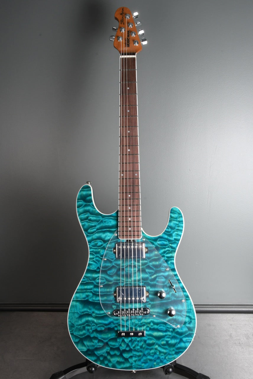 2017 NOS Ernie Ball Music Man Steve Morse BFR Tahitian Blue