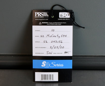 2020 PRS S2 McCarty 594 McCarty Sunburst - IN STOCK