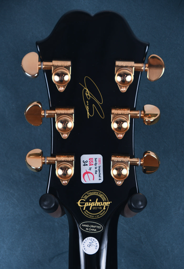 2018 Epiphone Joe Bonamassa ES 355 Standard Outfit Ebony with OHSC