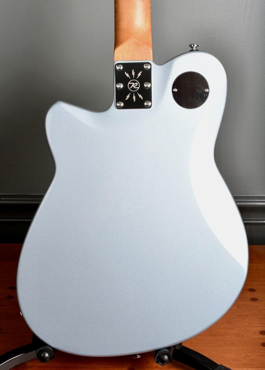 2020 Reverend Double Agent OG Metallic Silver Freeze