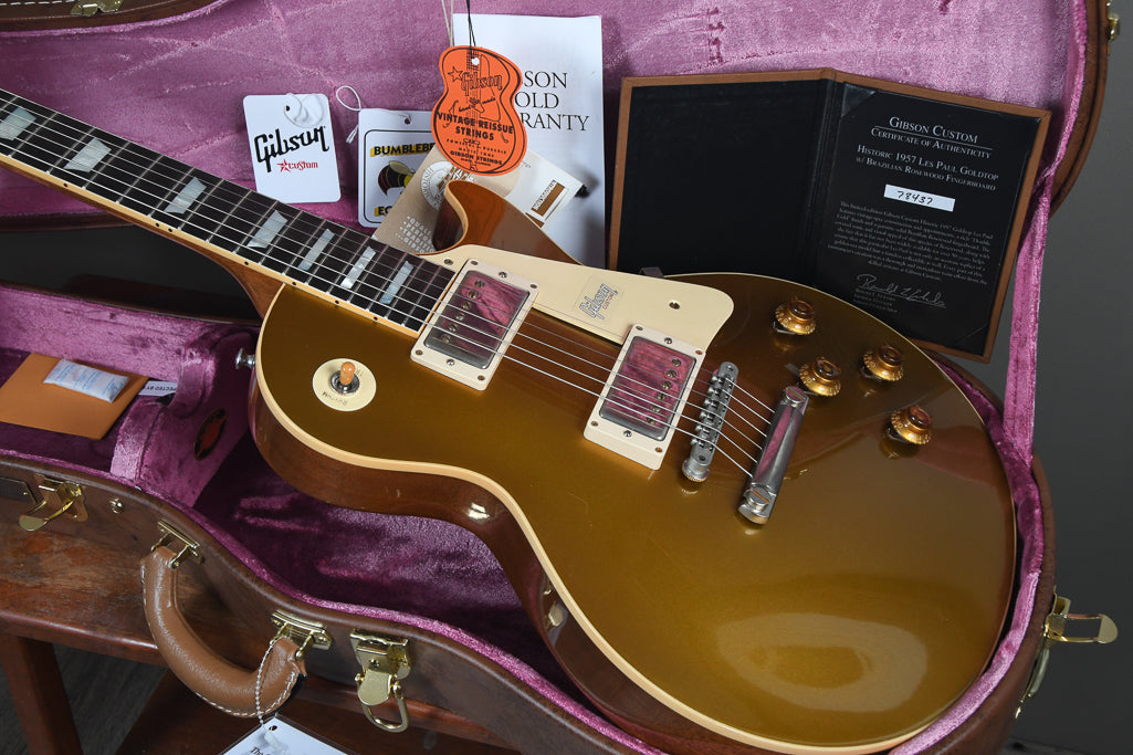 2018 Gibson 1957 Les Paul Standard Reissue R7 Brazilian Goldtop OHSC