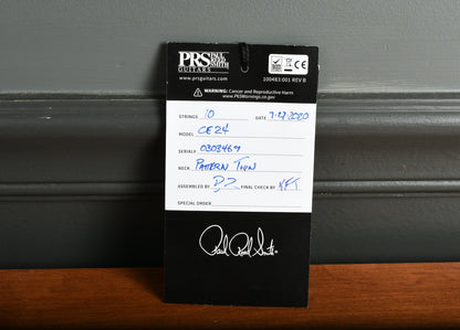 2020 PRS CE 24 *Custom Color* Trampas Green Smokeburst