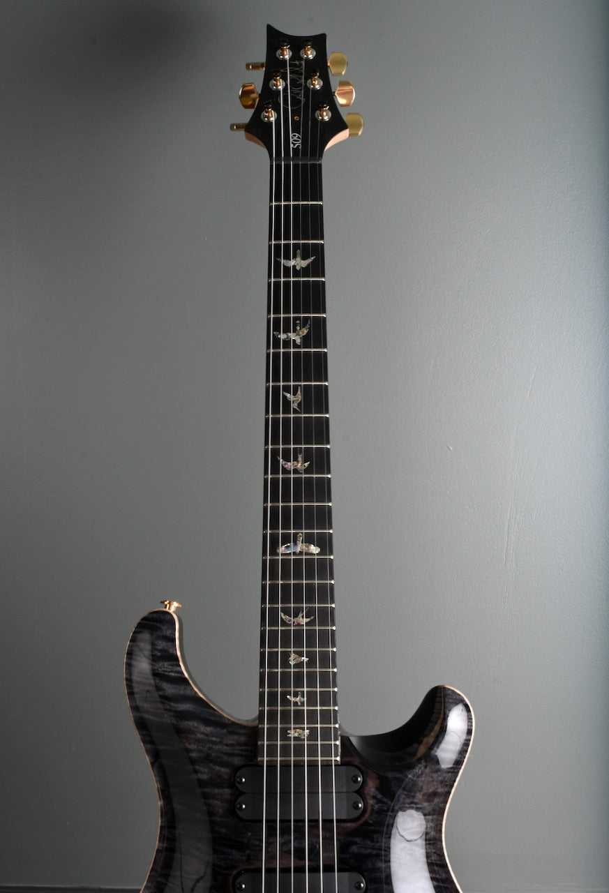 2020 Experience PRS 509 Grey Black 10 Top & Flamed Maple Neck/Ebony Board