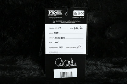 2020 PRS DGT Signature *Custom Color* Charcoal Purple Wrap Burst