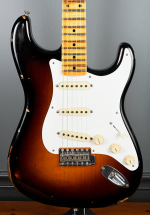 2017 Fender Custom Shop LTD 1956 Stratocaster Relic 2 Tone Sunburst