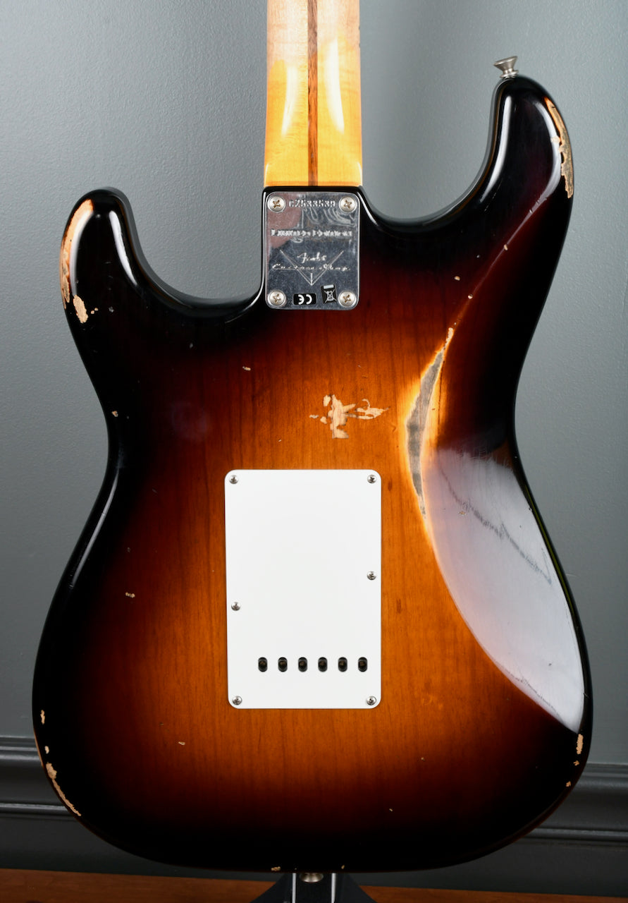 2017 Fender Custom Shop LTD 1956 Stratocaster Relic 2 Tone Sunburst