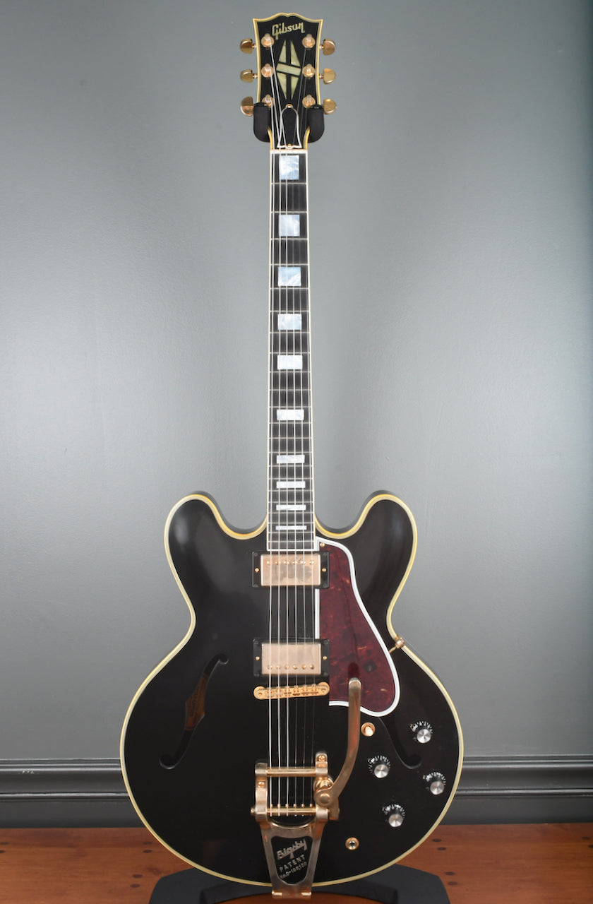 2019 Gibson ES-355 Ebony Black VOS with Gold Hardware & Bigsby