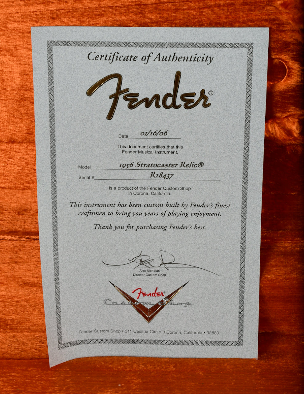 2006 Fender Custom Shop Relic 1956 Stratocaster 2 Tone Sunburst