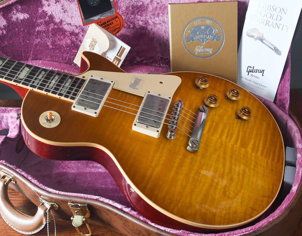 2019 Gibson 60th Anniversary Les Paul 1959 R9 Reissue Golden Poppy Burst OHSC