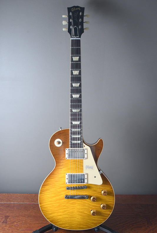 2019 Gibson 60th Anniversary Les Paul 1959 R9 Reissue Green Lemon Fade OHSC