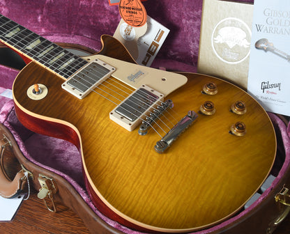 2019 Gibson 60th Anniversary Les Paul 1959 R9 Reissue Green Lemon Fade OHSC