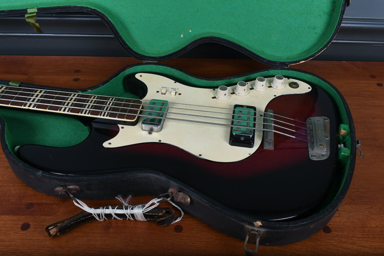 1966 Hofner 185 Artist Bass Sunburst – Watchtower Guitars