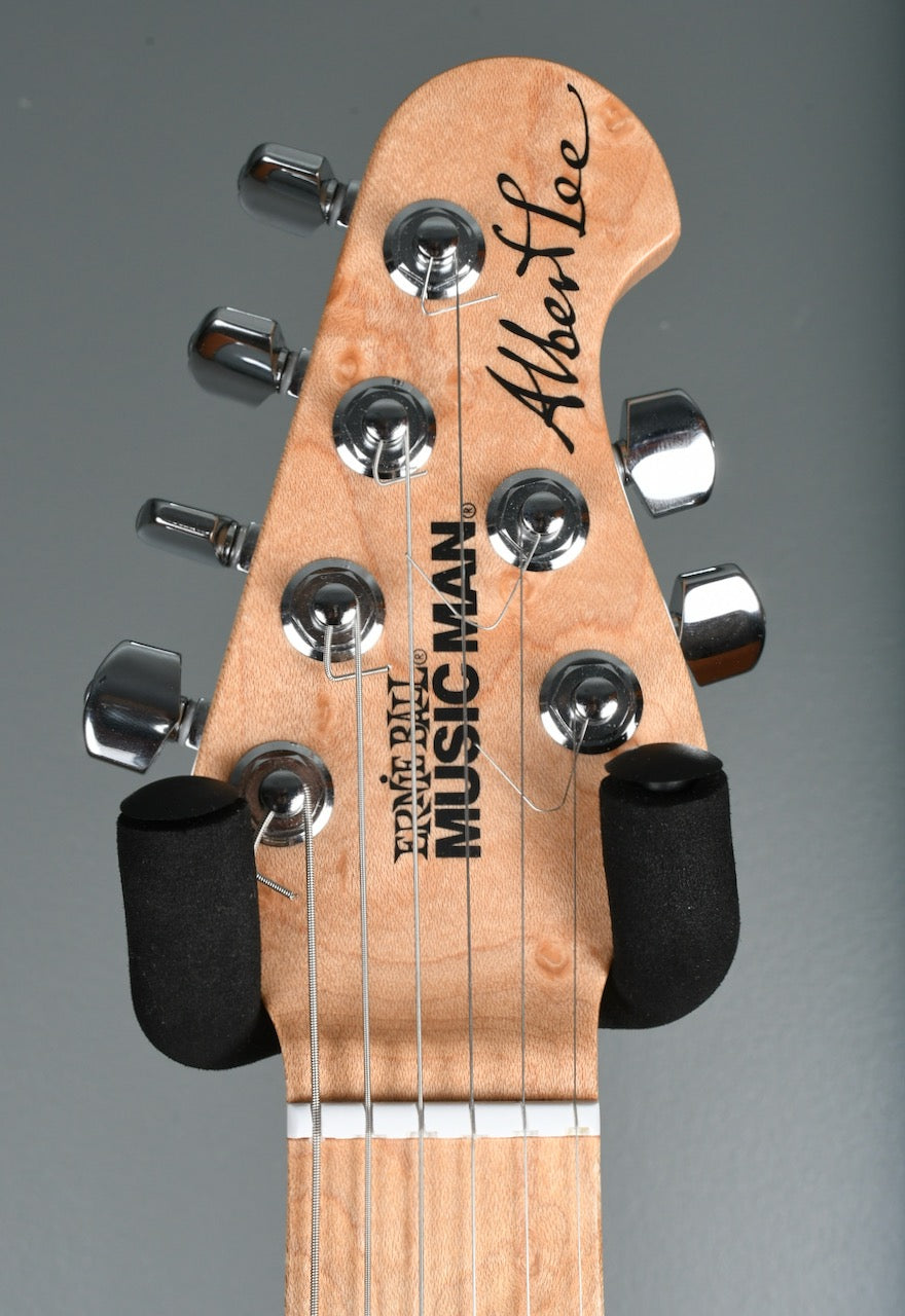 2011 Ernie Ball Music Man Albert SSS Tremolo Transparent Blue