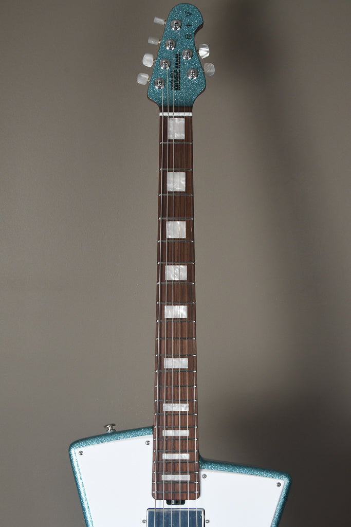 2019 Ernie Ball Music Man BFR St. Vincent Turquoise Crush Ball Family Reserve