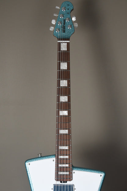 2019 Ernie Ball Music Man BFR St. Vincent Turquoise Crush Ball Family Reserve