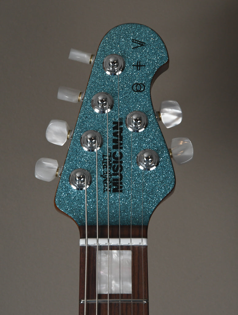 2019 Ernie Ball Music Man BFR St. Vincent Turquoise Crush Ball Family Reserve