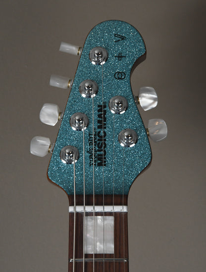 2019 Ernie Ball Music Man BFR St. Vincent Turquoise Crush Ball Family Reserve